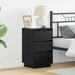 Dulap de noapte Stejar Negru 39 x 34,5 x 65 cm Lemn compozit - WALTI WALTI