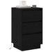 Dulap de noapte Stejar Negru 39 x 34,5 x 65 cm Lemn compozit - WALTI WALTI
