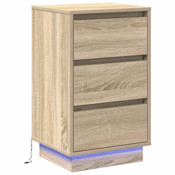 Dulap de noapte Stejar Sonoma 39 x 34,5 x 65 cm Lemn compozit - WALTI WALTI