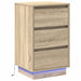 Dulap de noapte Stejar Sonoma 39 x 34,5 x 65 cm Lemn compozit - WALTI WALTI