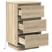 Dulap de noapte Stejar Sonoma 39 x 34,5 x 65 cm Lemn compozit - WALTI WALTI