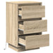 Dulap de noapte Stejar Sonoma 39 x 34,5 x 65 cm Lemn compozit - WALTI WALTI
