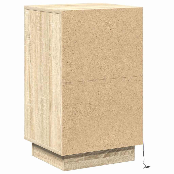 Dulap de noapte Stejar Sonoma 39 x 34,5 x 65 cm Lemn compozit - WALTI WALTI