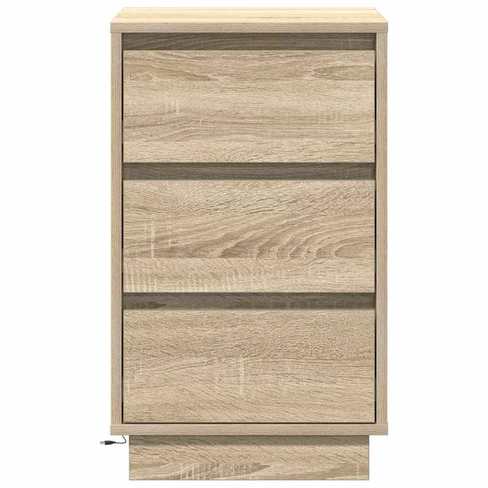 Dulap de noapte Stejar Sonoma 39 x 34,5 x 65 cm Lemn compozit - WALTI WALTI