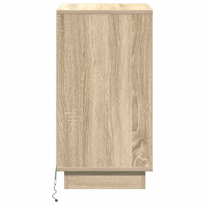 Dulap de noapte Stejar Sonoma 39 x 34,5 x 65 cm Lemn compozit - WALTI WALTI