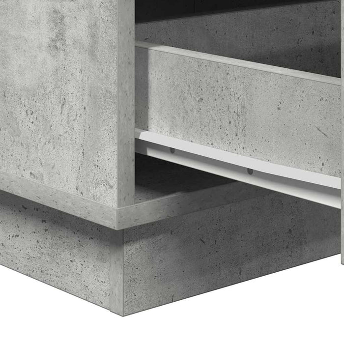 Dulap de noapte Gri din beton 39 x 34,5 x 65 cm Lemn compozit - WALTI WALTI