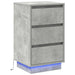Dulap de noapte Gri din beton 39 x 34,5 x 65 cm Lemn compozit - WALTI WALTI