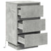 Dulap de noapte Gri din beton 39 x 34,5 x 65 cm Lemn compozit - WALTI WALTI