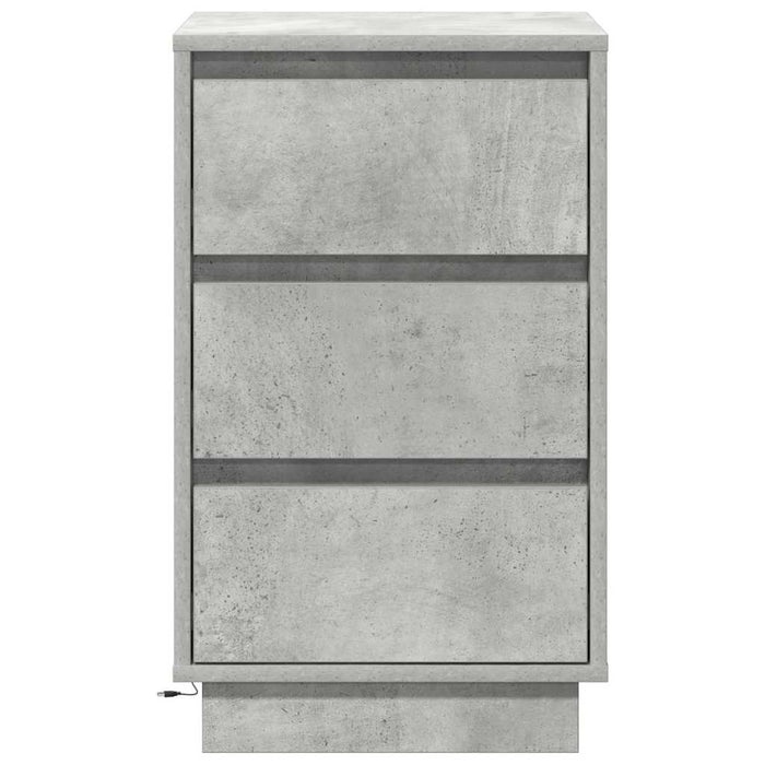 Dulap de noapte Gri din beton 39 x 34,5 x 65 cm Lemn compozit - WALTI WALTI