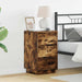 Dulap de noapte Stejar fumuriu 39 x 34,5 x 65 cm Lemn compozit - WALTI WALTI