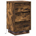 Dulap de noapte Stejar fumuriu 39 x 34,5 x 65 cm Lemn compozit - WALTI WALTI