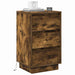Dulap de noapte Stejar fumuriu 39 x 34,5 x 65 cm Lemn compozit - WALTI WALTI