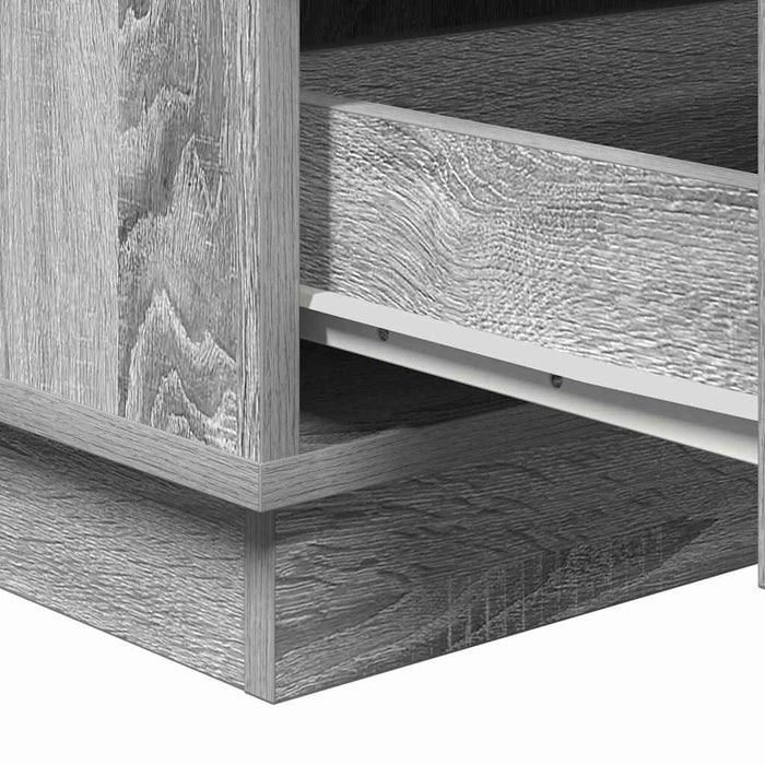 Dulap de noapte cu sertar Gri 39 x 34,5 x 65 cm Lemn compozit - WALTI WALTI