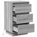 Dulap de noapte cu sertar Gri 39 x 34,5 x 65 cm Lemn compozit - WALTI WALTI
