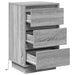 Dulap de noapte cu sertar Gri 39 x 34,5 x 65 cm Lemn compozit - WALTI WALTI