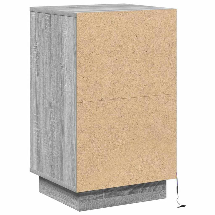 Dulap de noapte cu sertar Gri 39 x 34,5 x 65 cm Lemn compozit - WALTI WALTI