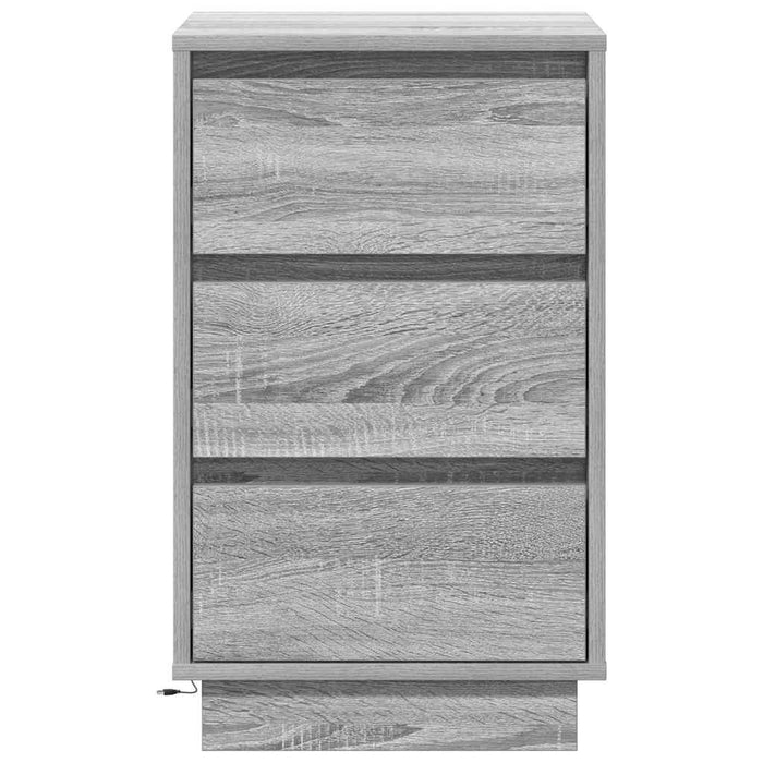 Dulap de noapte cu sertar Gri 39 x 34,5 x 65 cm Lemn compozit - WALTI WALTI