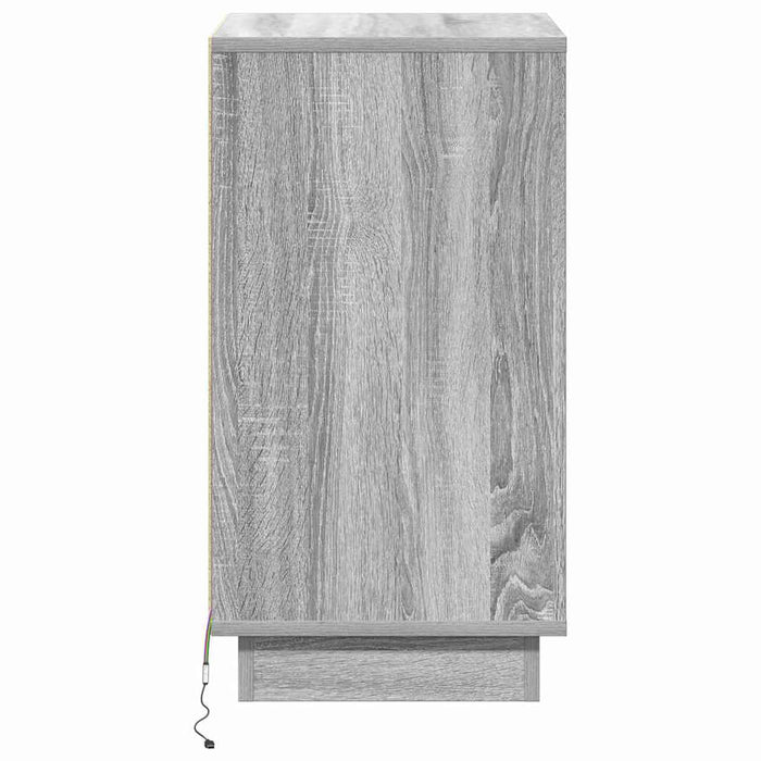 Dulap de noapte cu sertar Gri 39 x 34,5 x 65 cm Lemn compozit - WALTI WALTI