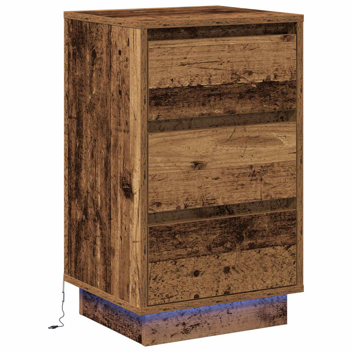 Dulap de noapte Lemn vechi 39 x 34,5 x 65 cm Lemn compozit - WALTI WALTI
