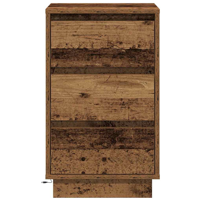 Dulap de noapte Lemn vechi 39 x 34,5 x 65 cm Lemn compozit - WALTI WALTI