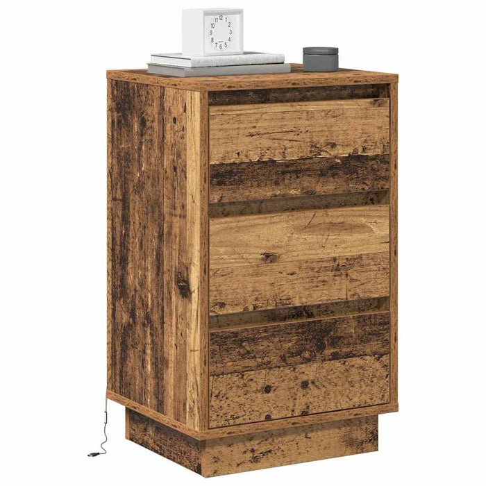 Dulap de noapte Lemn vechi 39 x 34,5 x 65 cm Lemn compozit - WALTI WALTI