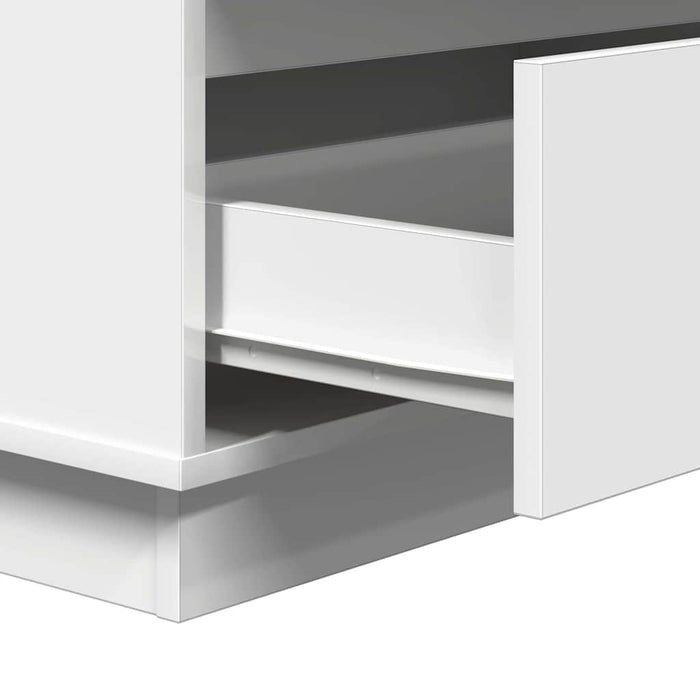 Dulap de noapte cu sertar Alb 71 x 34,5 x 75 cm Lemn compozit - WALTI WALTI