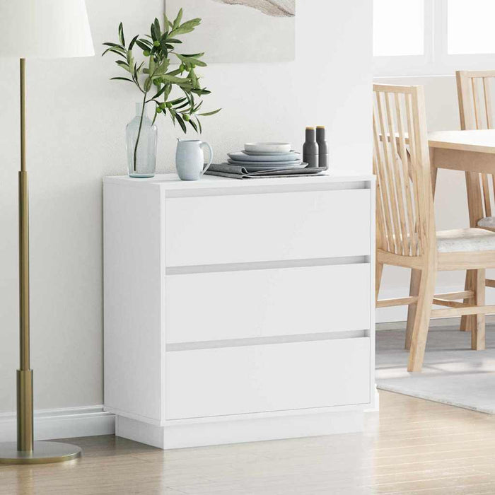 Dulap de noapte cu sertar Alb 71 x 34,5 x 75 cm Lemn compozit - WALTI WALTI
