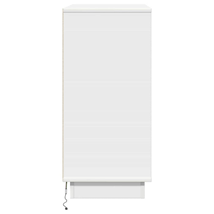 Dulap de noapte cu sertar Alb 71 x 34,5 x 75 cm Lemn compozit - WALTI WALTI