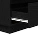 Dulap de noapte Stejar Negru 71 x 34,5 x 75 cm Lemn compozit - WALTI WALTI