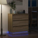 Dulap de noapte Stejar Sonoma 71 x 34,5 x 75 cm Lemn compozit - WALTI WALTI