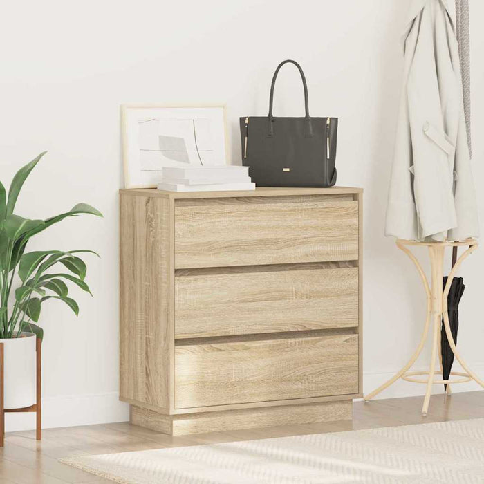 Dulap de noapte Stejar Sonoma 71 x 34,5 x 75 cm Lemn compozit - WALTI WALTI