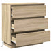 Dulap de noapte Stejar Sonoma 71 x 34,5 x 75 cm Lemn compozit - WALTI WALTI