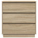 Dulap de noapte Stejar Sonoma 71 x 34,5 x 75 cm Lemn compozit - WALTI WALTI