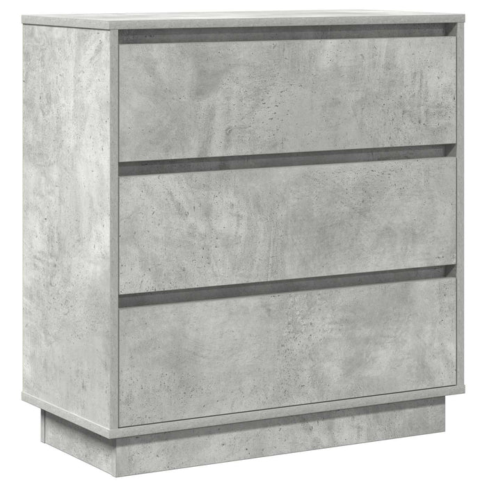 Dulap de noapte Gri din beton 71 x 34,5 x 75 cm Lemn compozit - WALTI WALTI