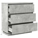 Dulap de noapte Gri din beton 71 x 34,5 x 75 cm Lemn compozit - WALTI WALTI