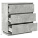 Dulap de noapte Gri din beton 71 x 34,5 x 75 cm Lemn compozit - WALTI WALTI