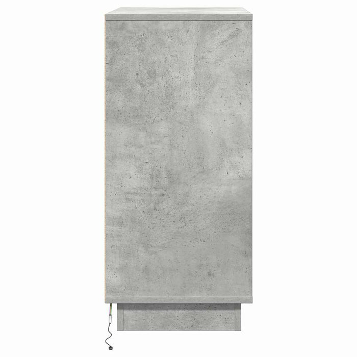 Dulap de noapte Gri din beton 71 x 34,5 x 75 cm Lemn compozit - WALTI WALTI