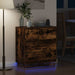 Dulap de noapte Stejar fumuriu 71 x 34,5 x 75 cm Lemn compozit - WALTI WALTI