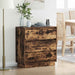 Dulap de noapte Stejar fumuriu 71 x 34,5 x 75 cm Lemn compozit - WALTI WALTI