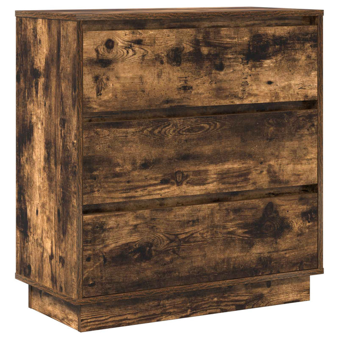 Dulap de noapte Stejar fumuriu 71 x 34,5 x 75 cm Lemn compozit - WALTI WALTI