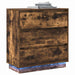 Dulap de noapte Stejar fumuriu 71 x 34,5 x 75 cm Lemn compozit - WALTI WALTI