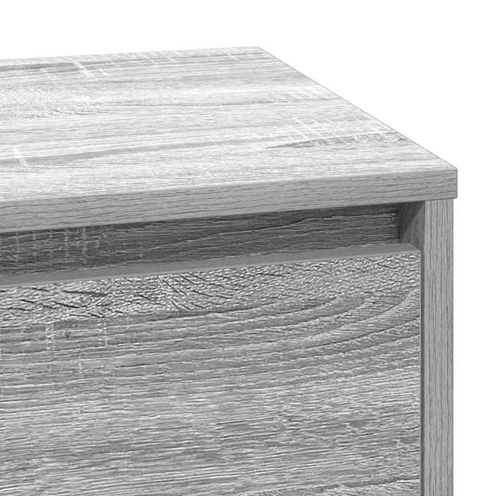 Dulap de noapte cu sertar Gri 71 x 34,5 x 75 cm Lemn compozit - WALTI WALTI