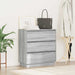 Dulap de noapte cu sertar Gri 71 x 34,5 x 75 cm Lemn compozit - WALTI WALTI