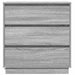 Dulap de noapte cu sertar Gri 71 x 34,5 x 75 cm Lemn compozit - WALTI WALTI