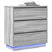 Dulap de noapte cu sertar Gri 71 x 34,5 x 75 cm Lemn compozit - WALTI WALTI