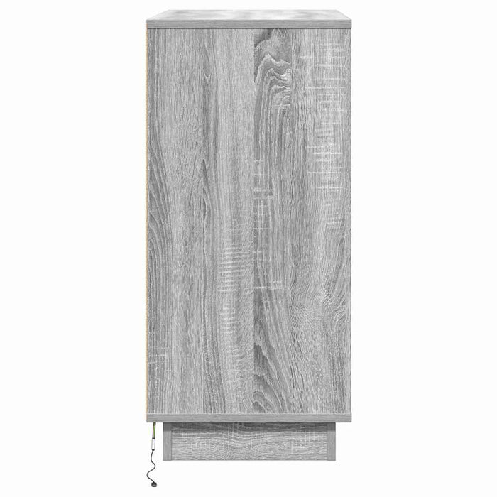 Dulap de noapte cu sertar Gri 71 x 34,5 x 75 cm Lemn compozit - WALTI WALTI