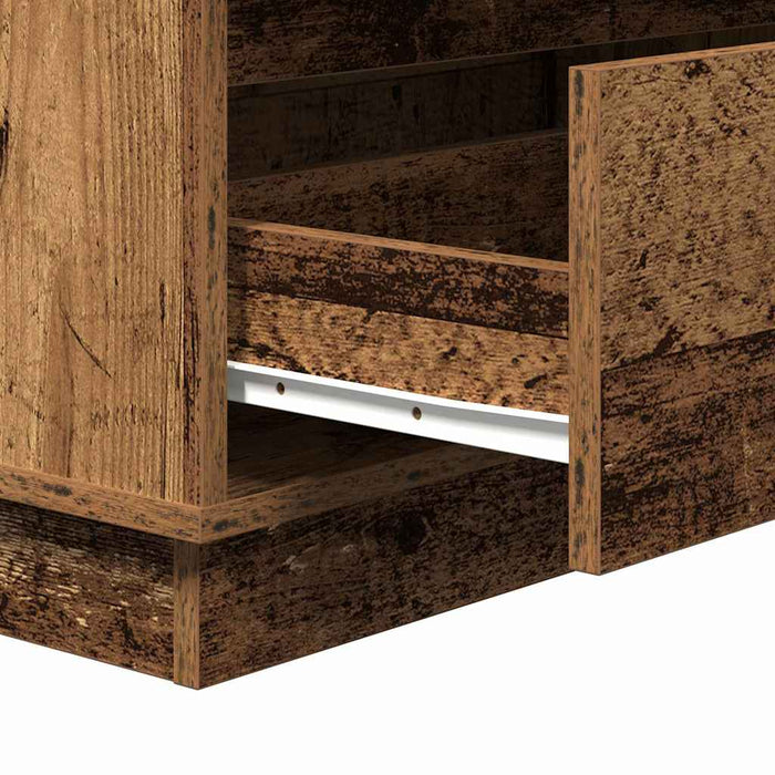 Dulap de noapte Lemn vechi 71 x 34,5 x 75 cm Lemn compozit - WALTI WALTI