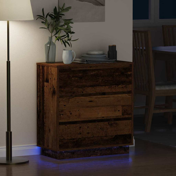 Dulap de noapte Lemn vechi 71 x 34,5 x 75 cm Lemn compozit - WALTI WALTI