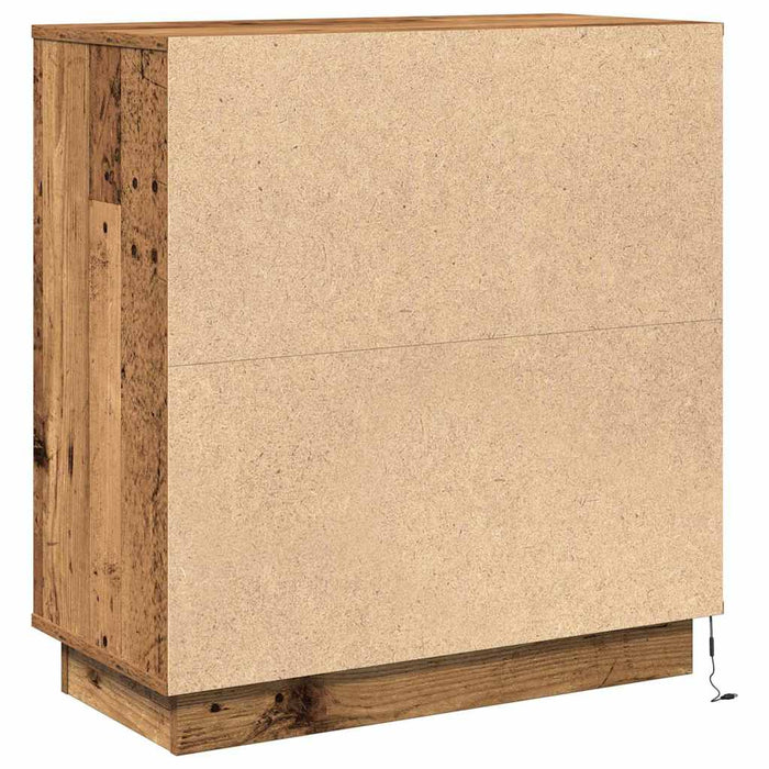 Dulap de noapte Lemn vechi 71 x 34,5 x 75 cm Lemn compozit - WALTI WALTI