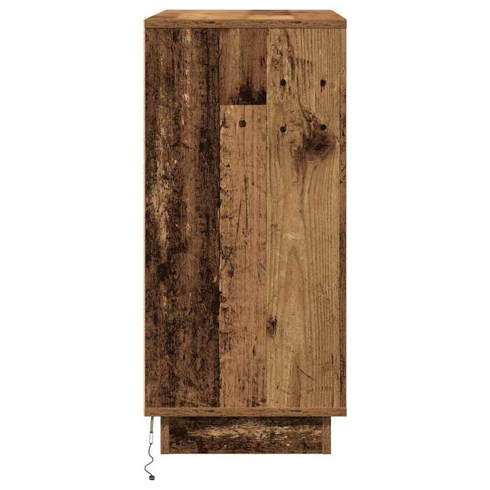 Dulap de noapte Lemn vechi 71 x 34,5 x 75 cm Lemn compozit - WALTI WALTI